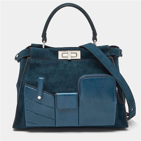 fendi peekaboo regulat dimensions|Fendi peekaboo suede.